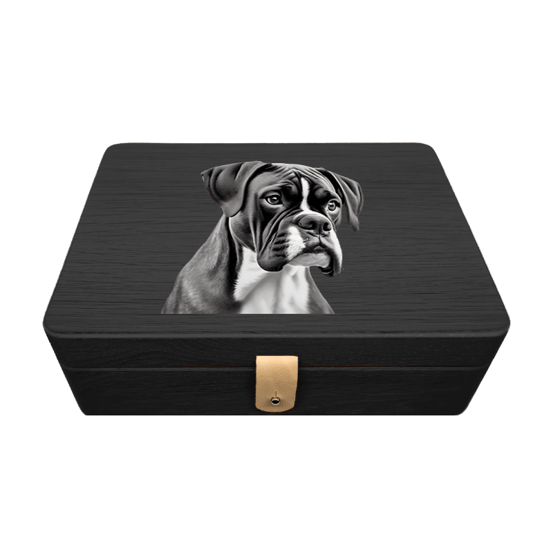 COFFRET NOIR 6 PAX - FACE - BOXER DOG